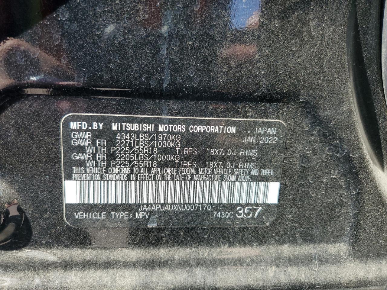 2022 Mitsubishi Outlander Sport Es - zdjęcie 12