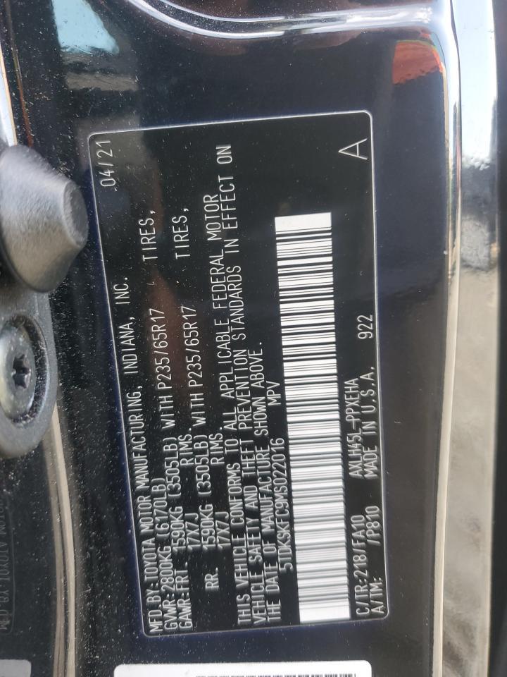 2021 Toyota Sienna Le - zdjęcie 12