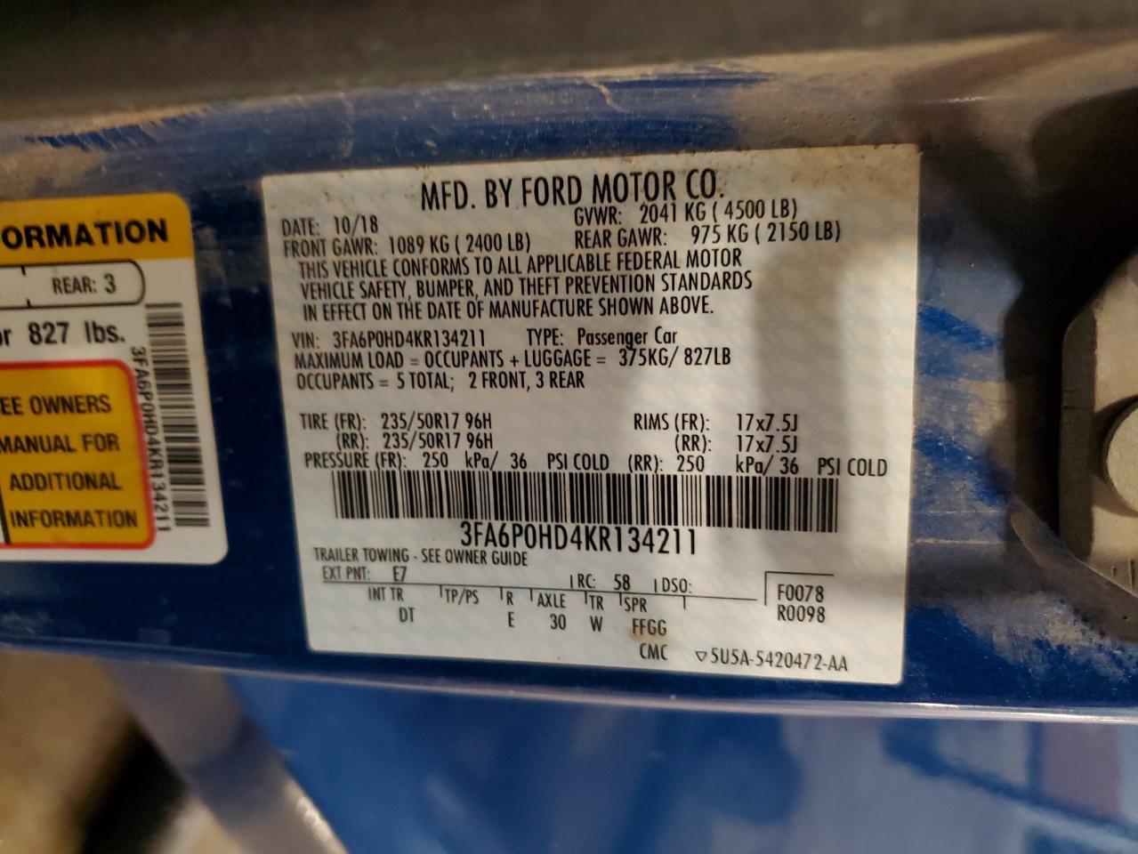 2019 Ford Fusion Se - zdjęcie 12