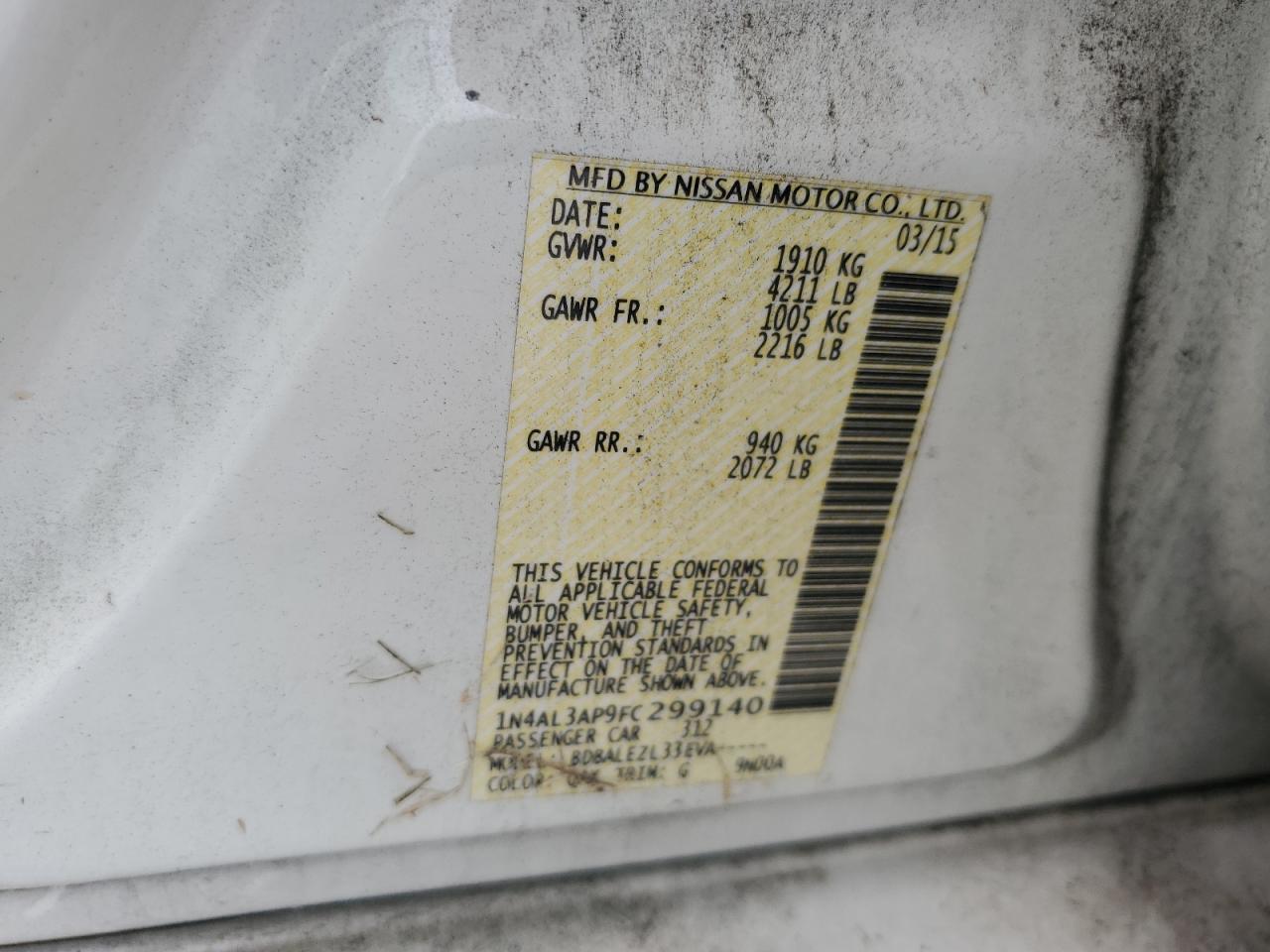 2015 Niss Altima - zdjęcie 12