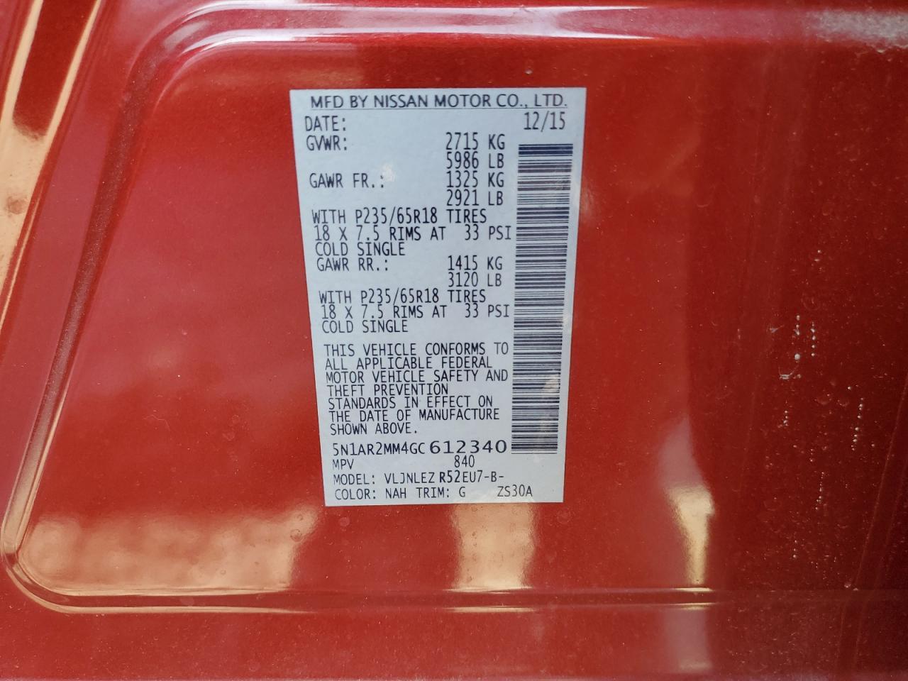 2016 Nissan Pathfinder - zdjęcie 13