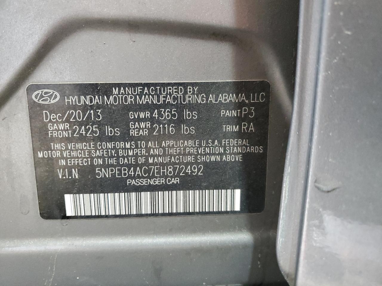 2014 Hyundai Sonata Gls - zdjęcie 12