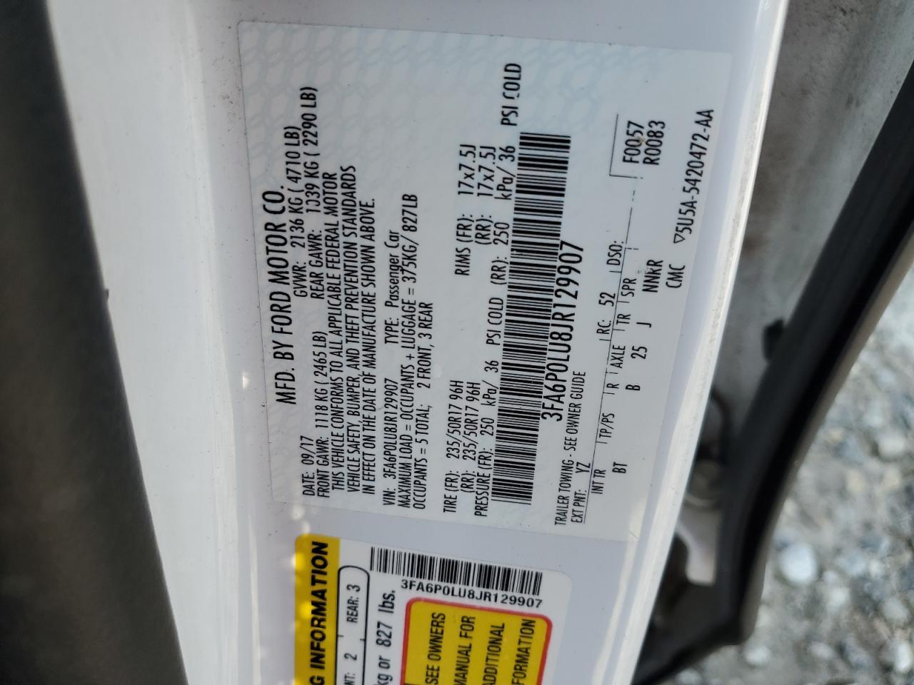 2018 Ford Fusion Se Hybrid - zdjęcie 12