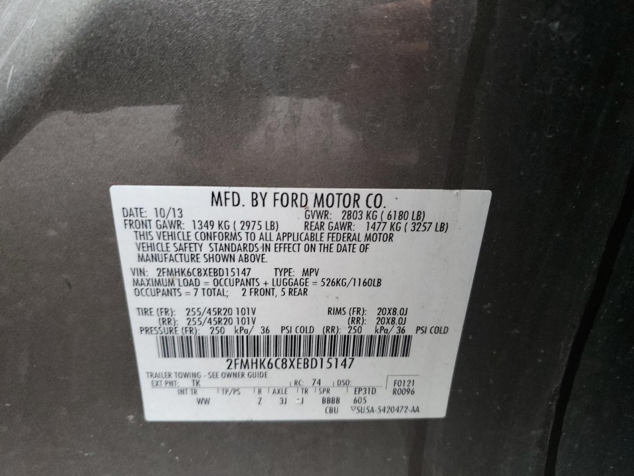 2014 Ford Flex Sel - zdjęcie 13