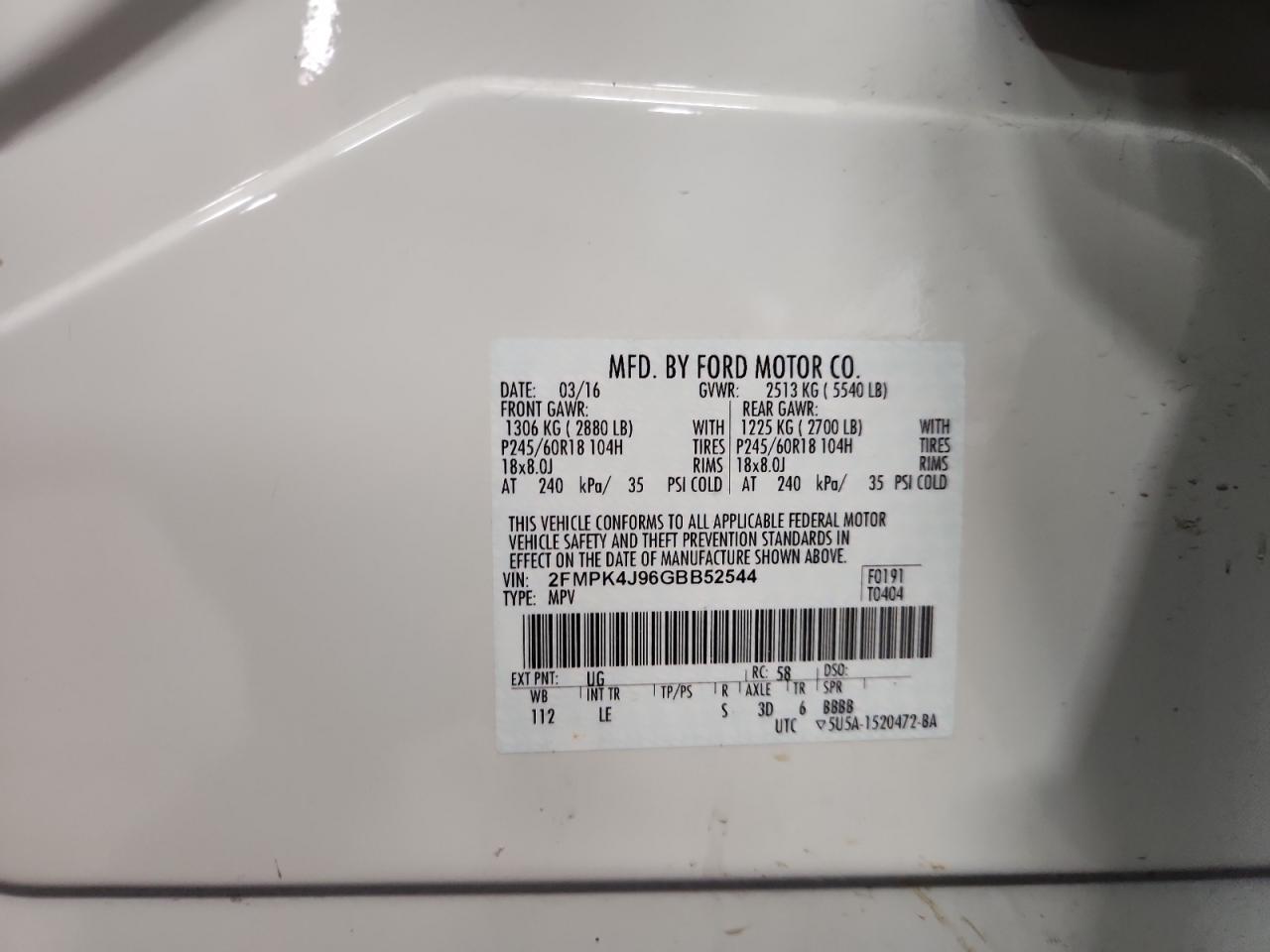 2016 Ford Edge Sel - zdjęcie 13