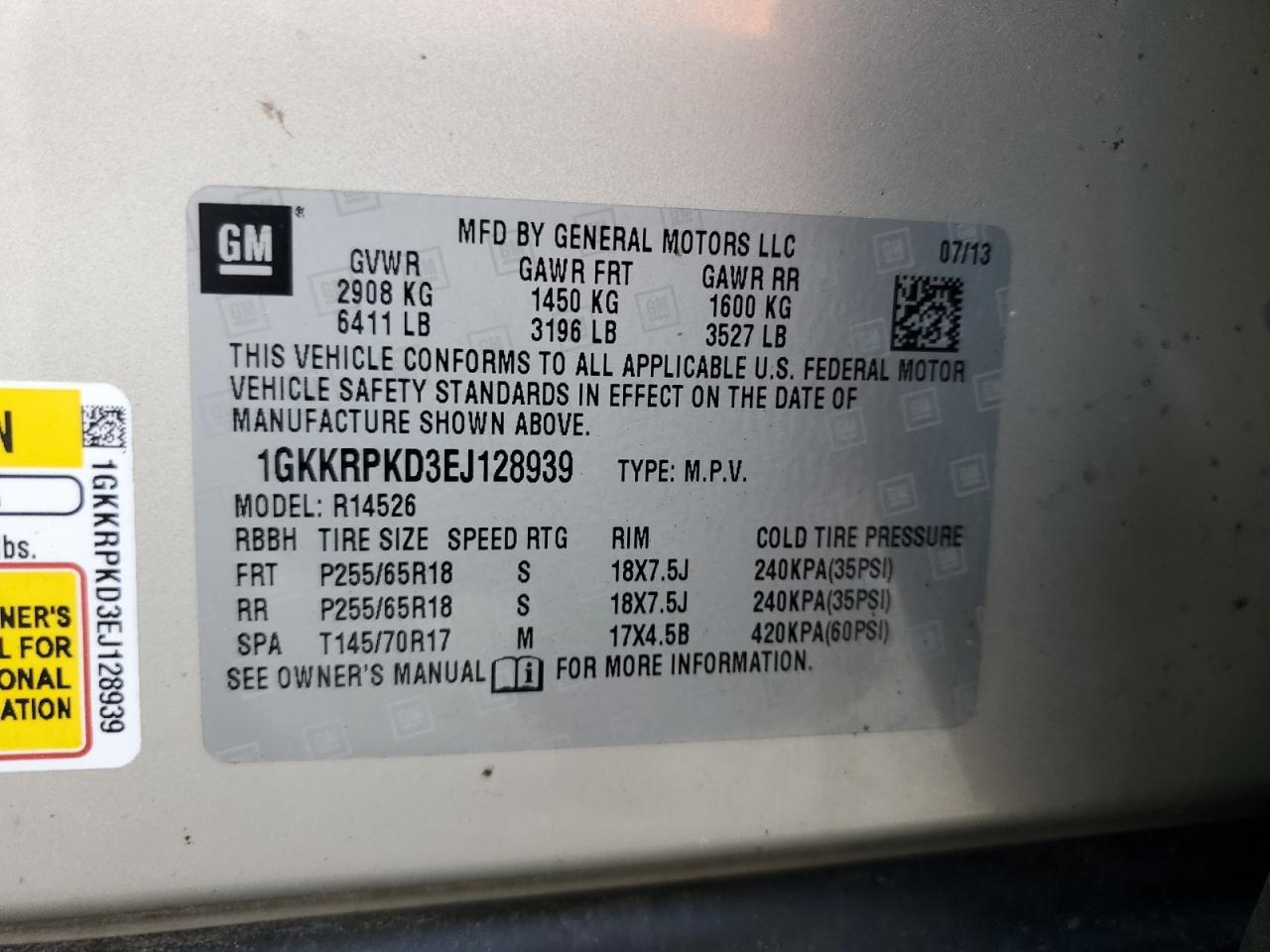 2014 GMC Acadia Sle - zdjęcie 13