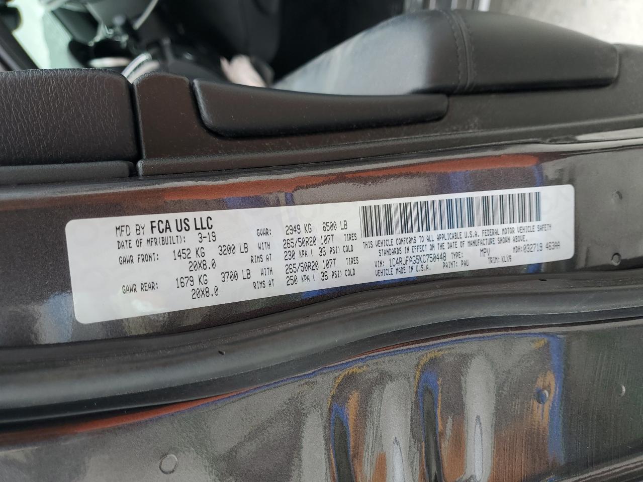 2019 Jeep Grand Cherokee Laredo - zdjęcie 13