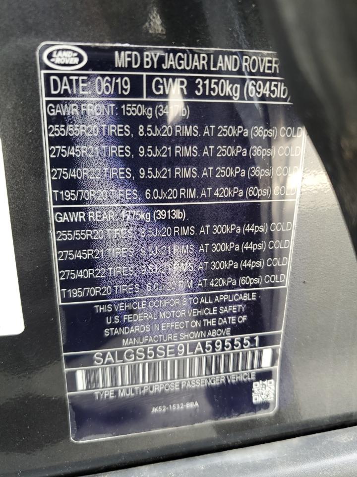 2020 Land Rover Range Rover P525 Hse - zdjęcie 13