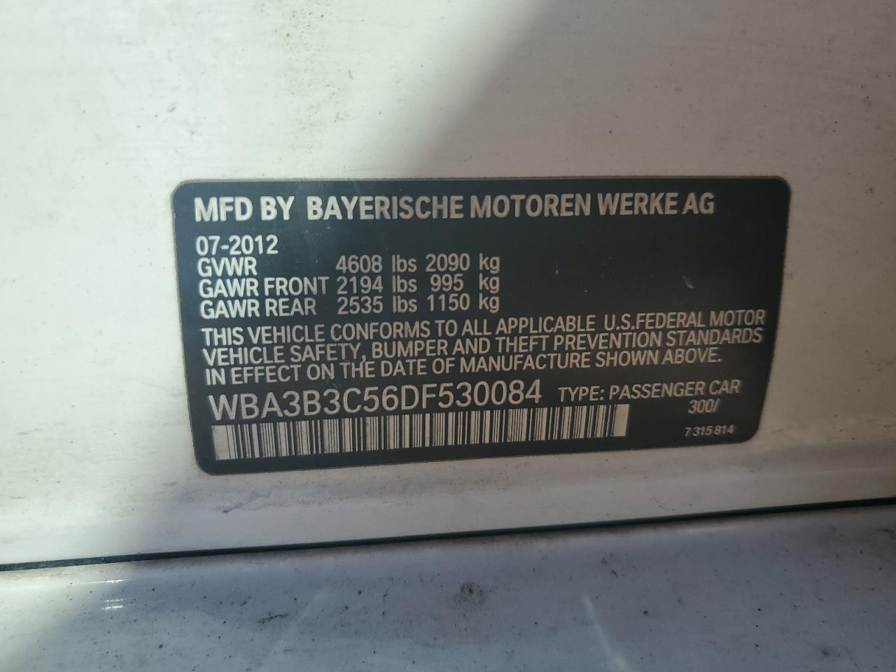 2013 BMW 328 Xi - zdjęcie 12