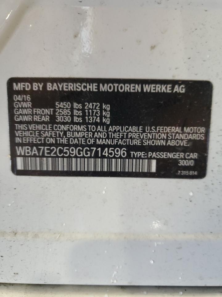 2016 BMW Seria 7 - zdjęcie 12