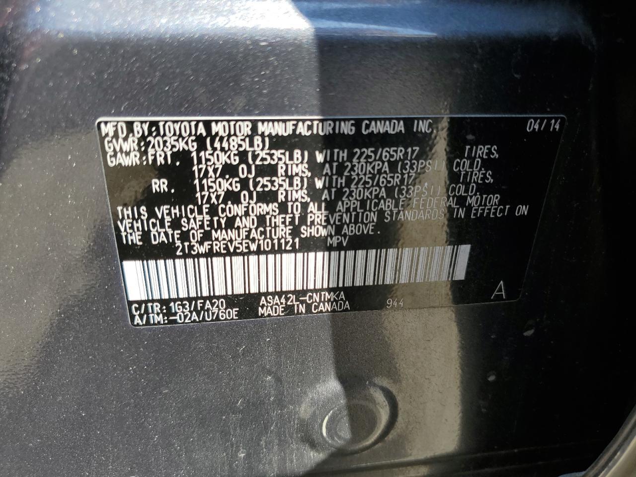 2014 Toyota Rav4 Xle - zdjęcie 14