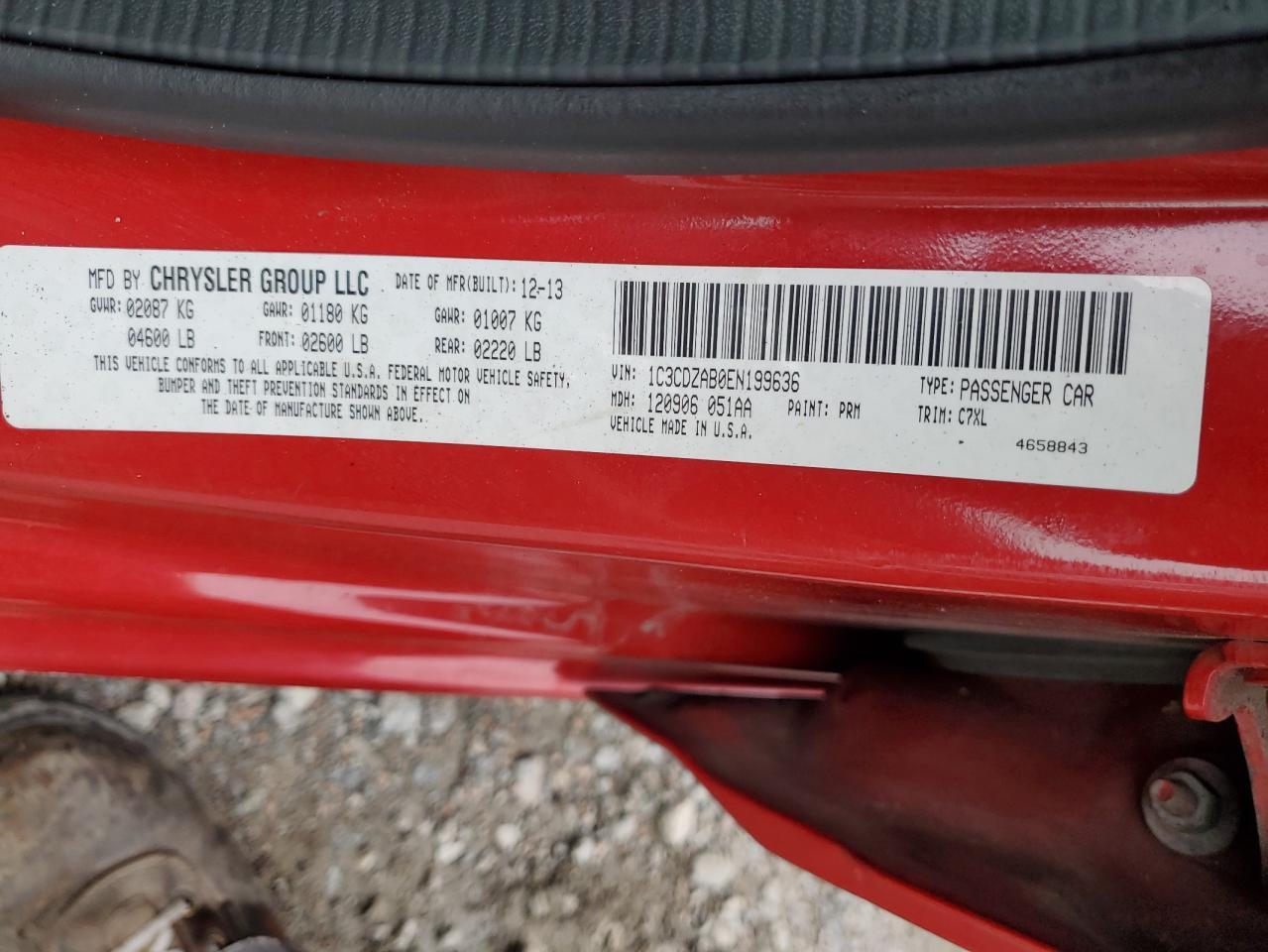 2014 Dodge Avenger Se - zdjęcie 12