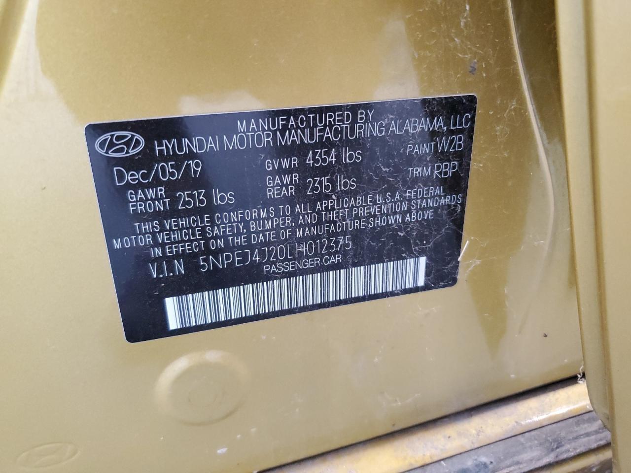 2020 Hyundai Sonata Sel Plus - zdjęcie 12