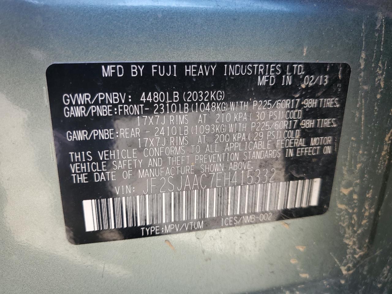 2014 Subaru Forester 2.5I - zdjęcie 13