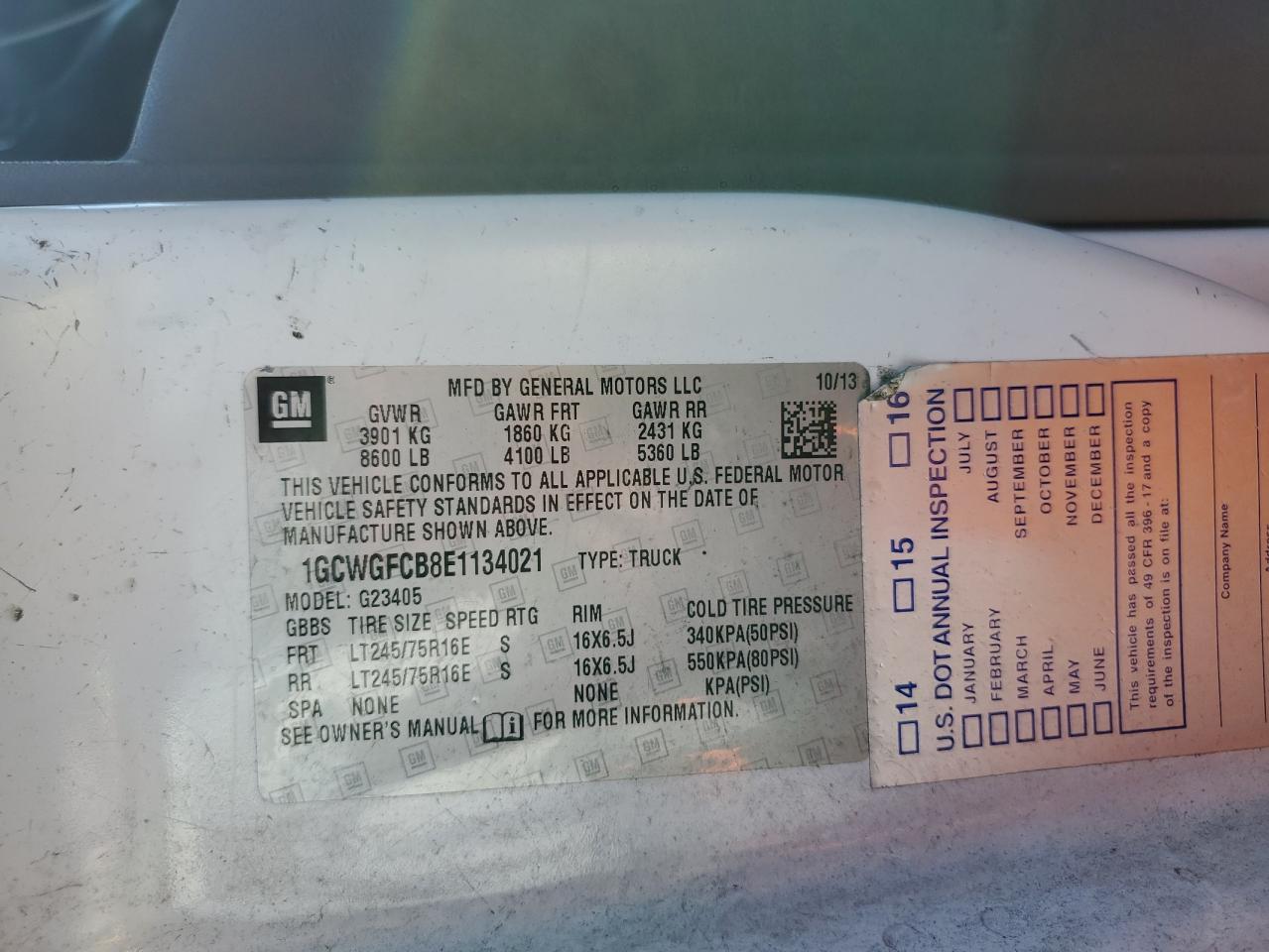 2014 Chevrolet Express G2500 - zdjęcie 13