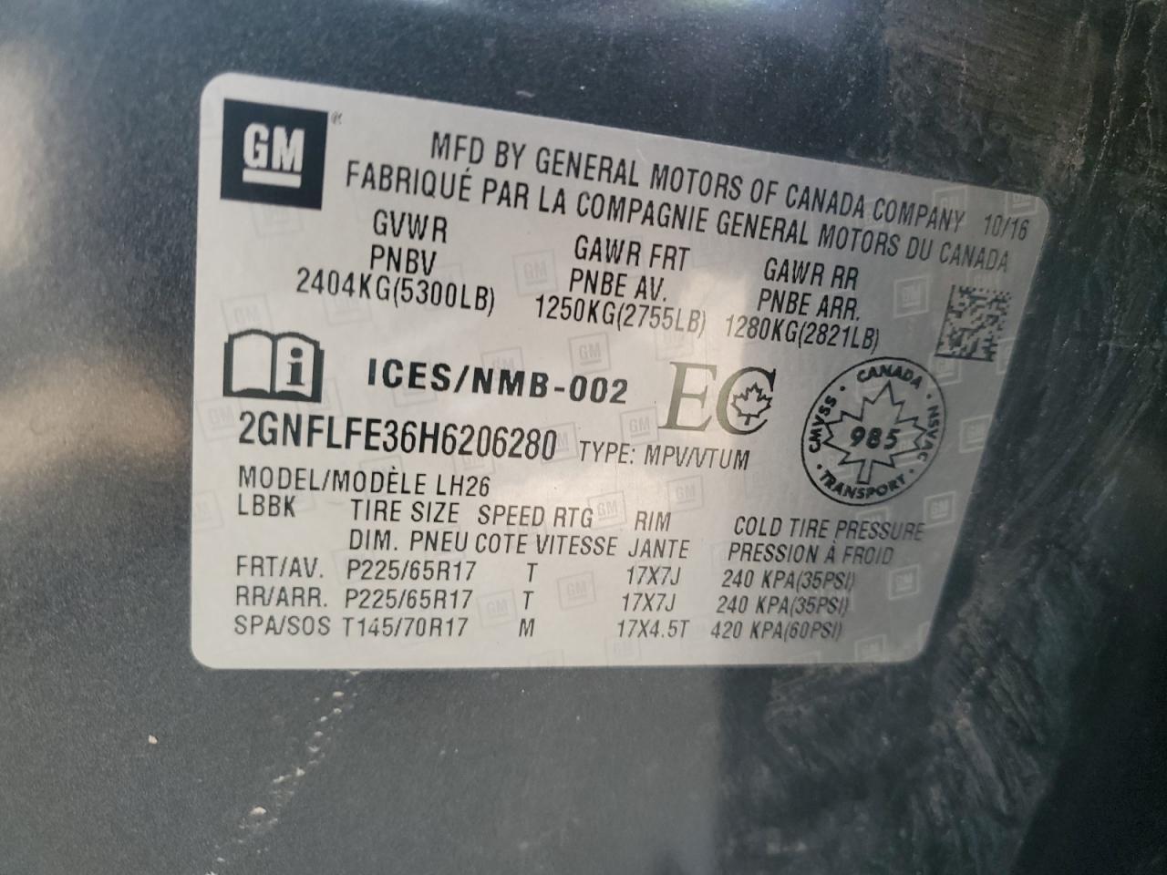 2017 Chevrolet Equinox Lt - zdjęcie 12