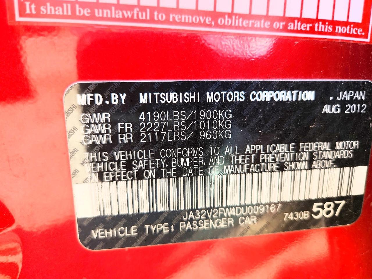 2013 Mitsubishi Lancer Se - zdjęcie 13