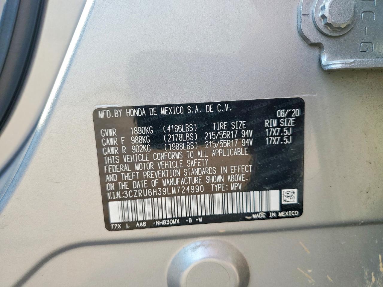 2020 Honda Hr-V Lx - zdjęcie 13