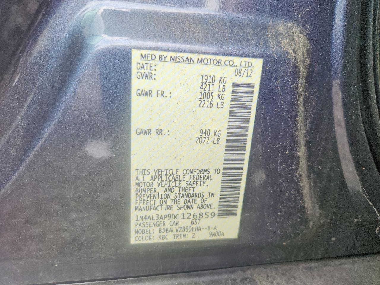 2013 Nissan Altima 2.5 - zdjęcie 12