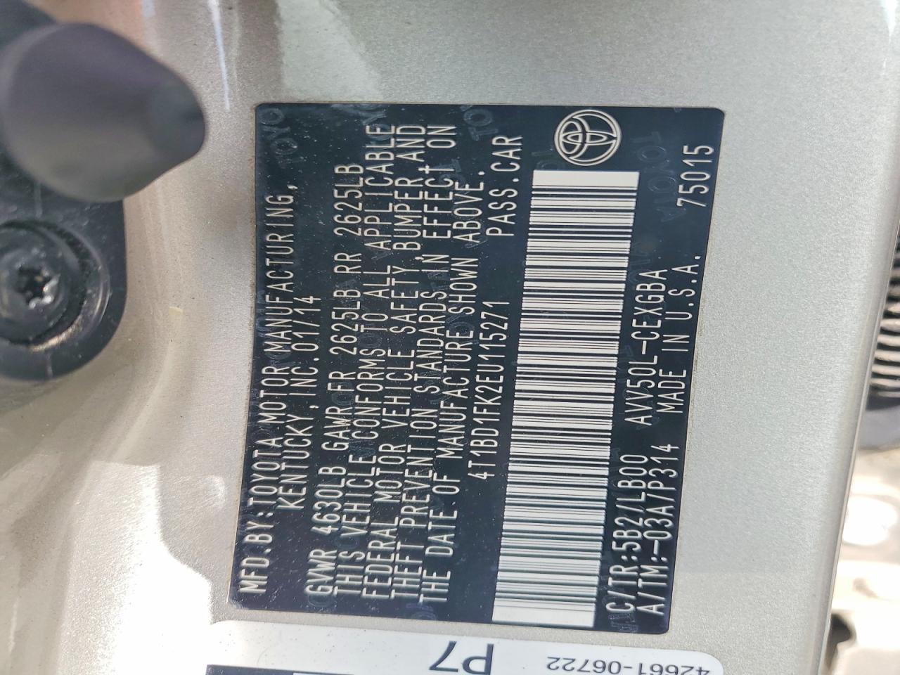 2014 Toyota Camry Hybrid Xle - zdjęcie 12