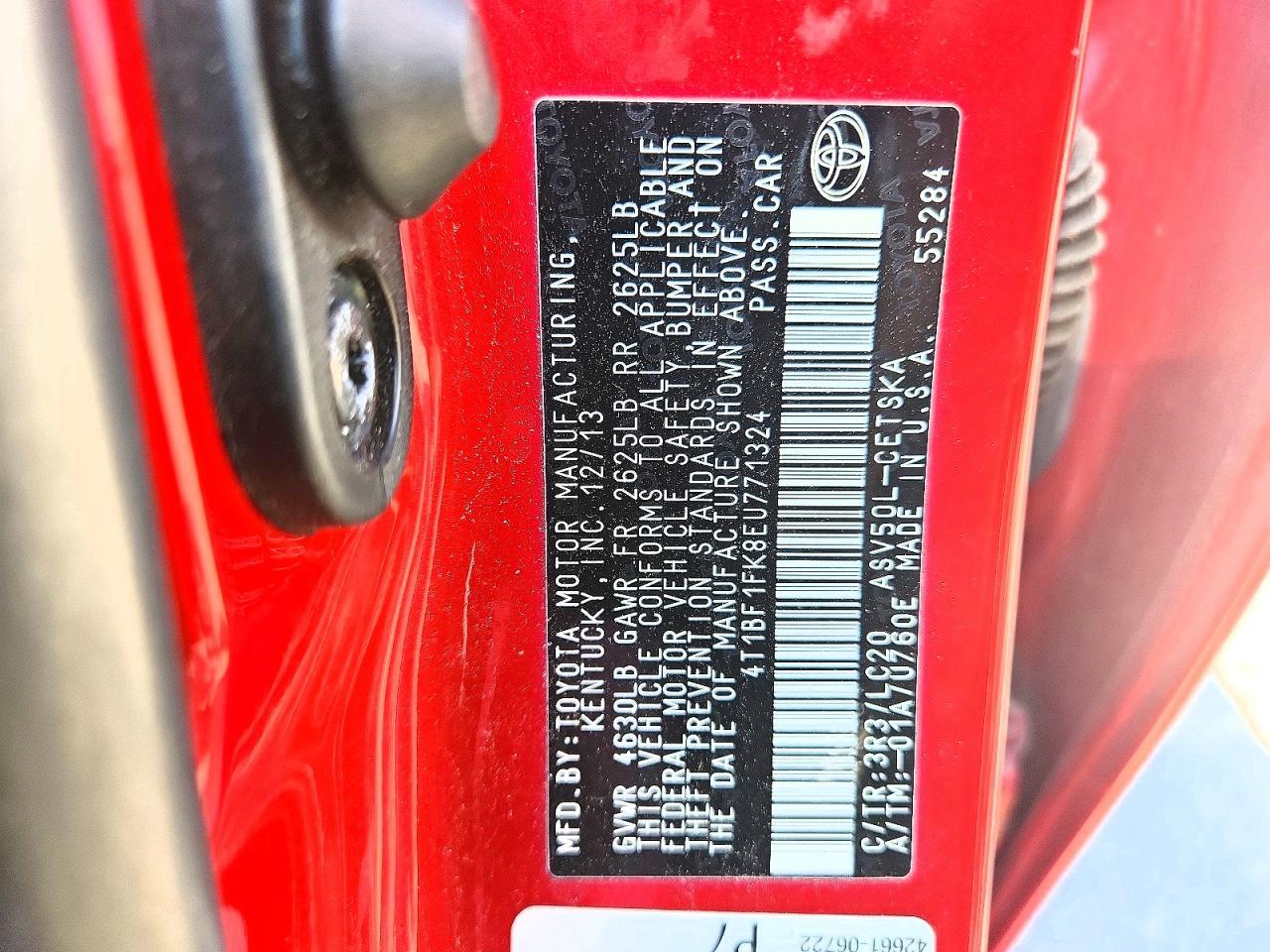 2014 Toyota Camry Se - zdjęcie 12