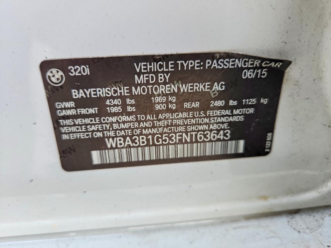 2015 BMW 320 I - zdjęcie 12