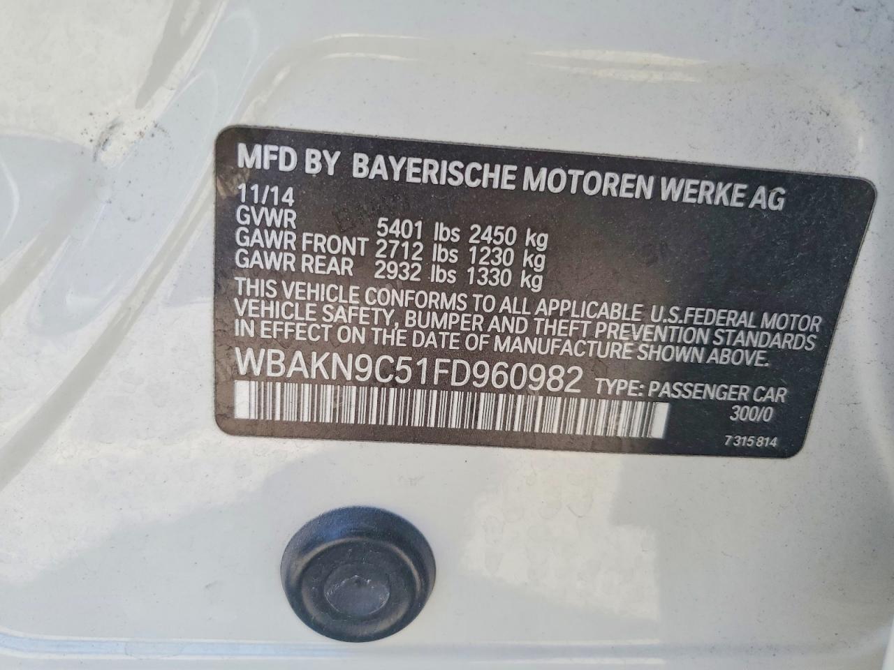 2015 BMW 550 I - zdjęcie 13