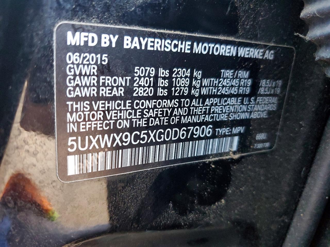 2016 BMW X3 xDrive28I - zdjęcie 13