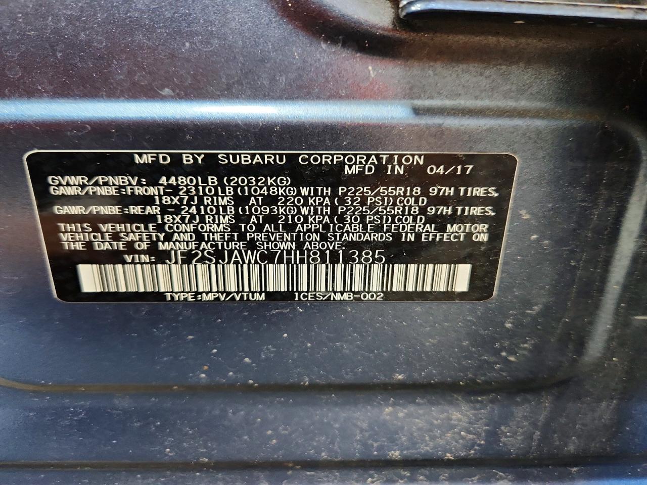 2017 Subaru Forester 2.5I Touring - zdjęcie 12