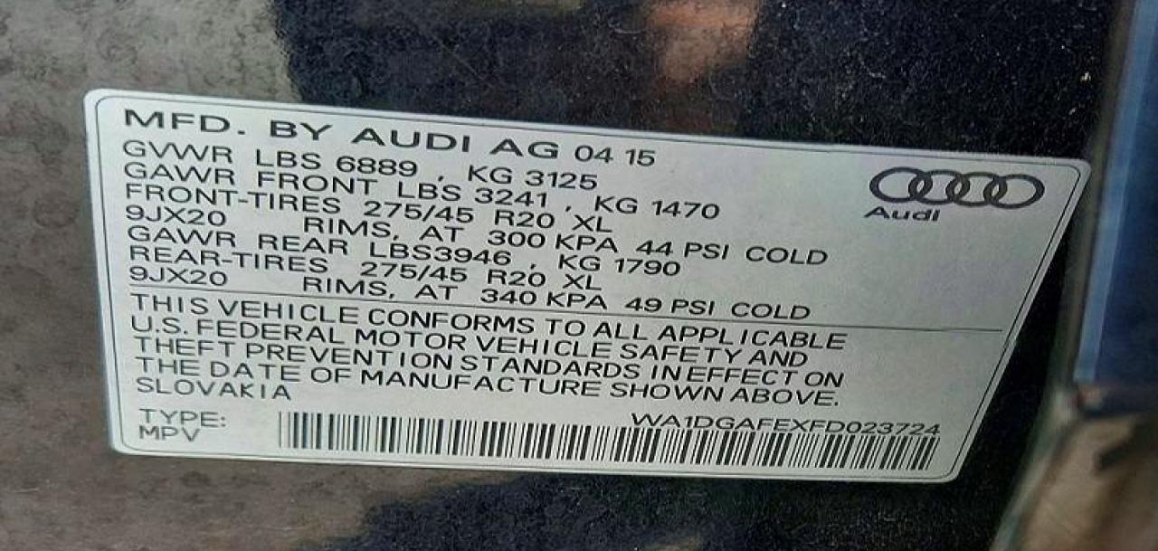 2015 Audi Q7 Prestige - zdjęcie 13