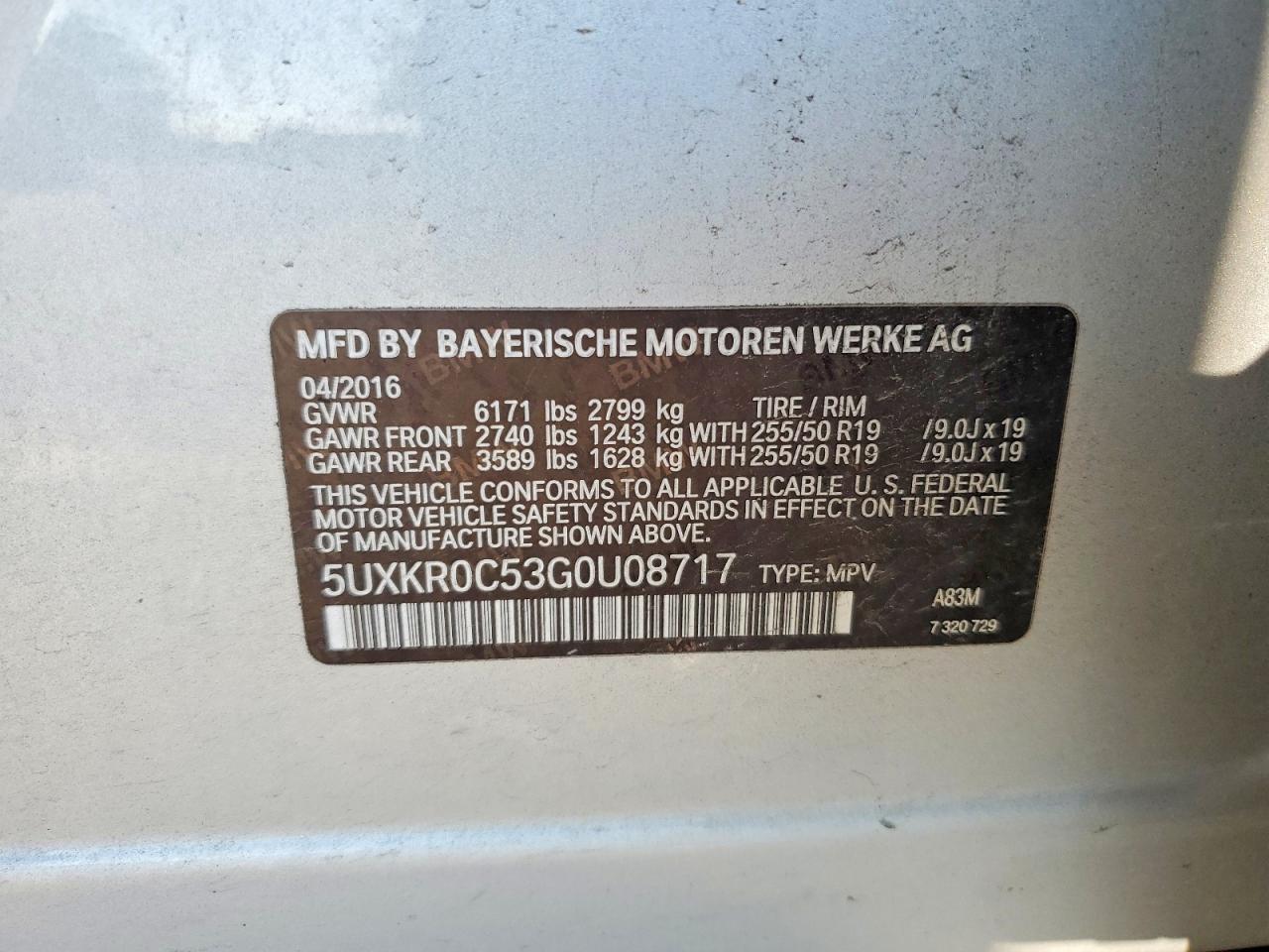 2016 BMW X5 xDrive35I - zdjęcie 14
