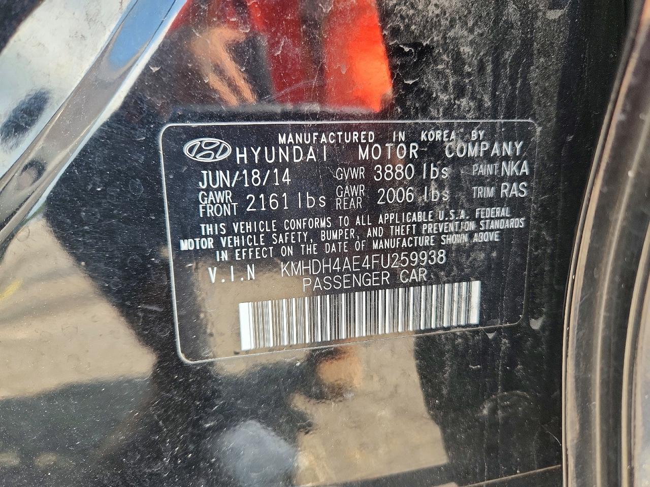 2015 Hyundai Elantra Se - zdjęcie 13