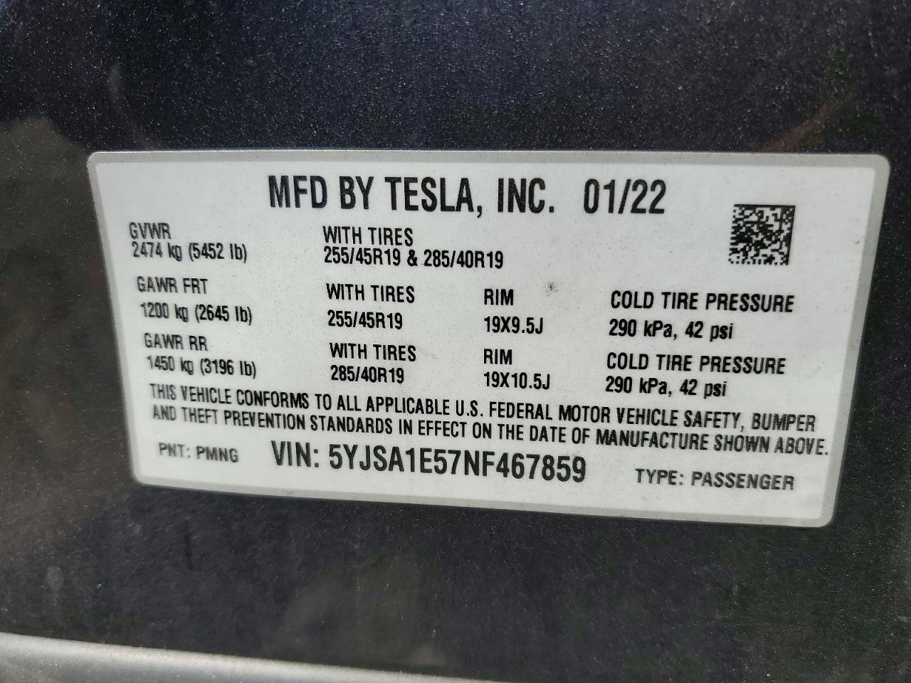 2022 Tesla Model S - zdjęcie 12