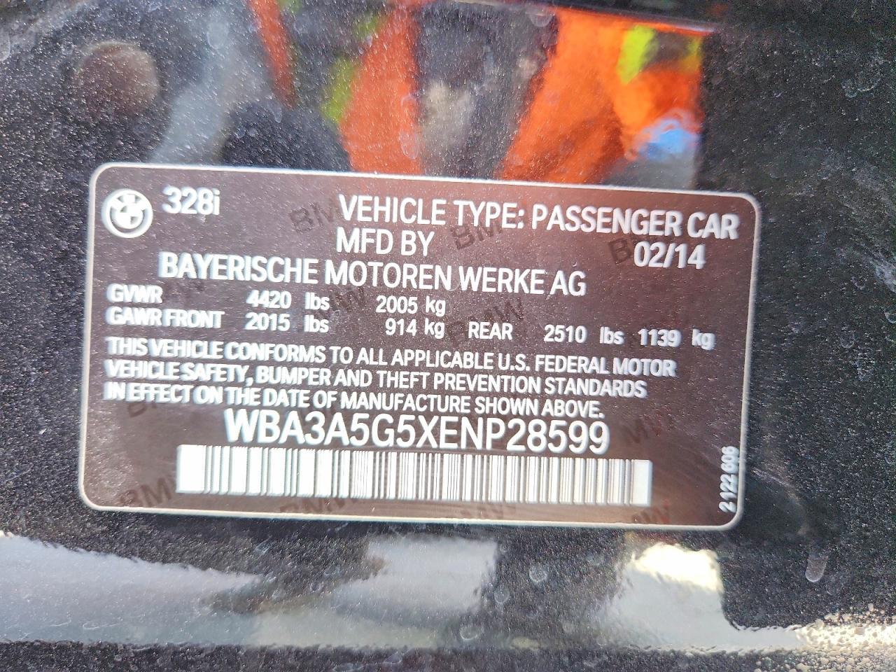 2014 BMW 328 I - zdjęcie 12