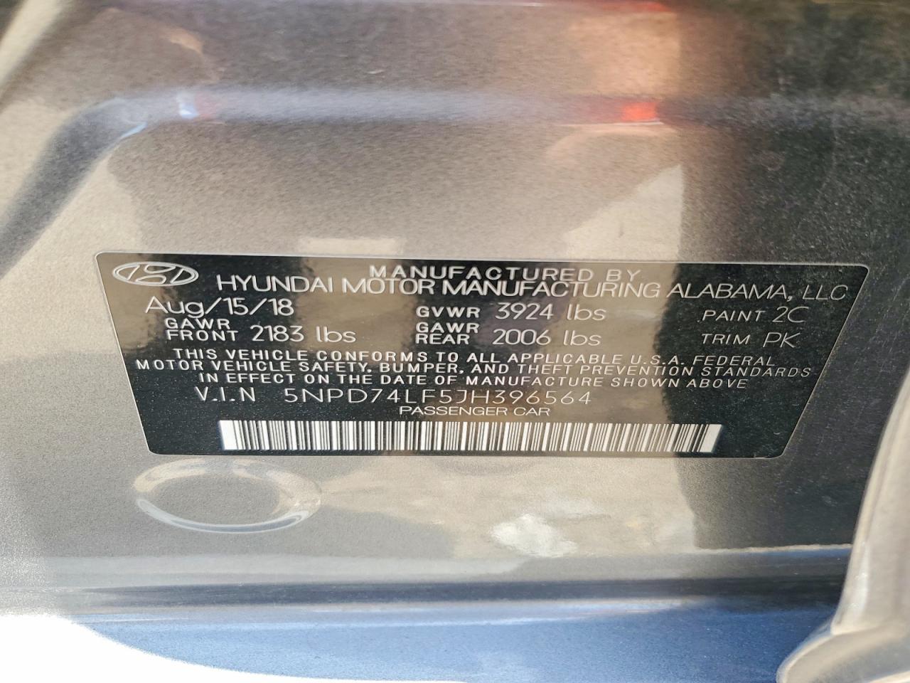 2018 Hyundai Elantra Se - zdjęcie 12