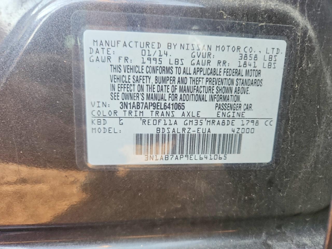 2014 Nissan Sentra Sr - zdjęcie 13