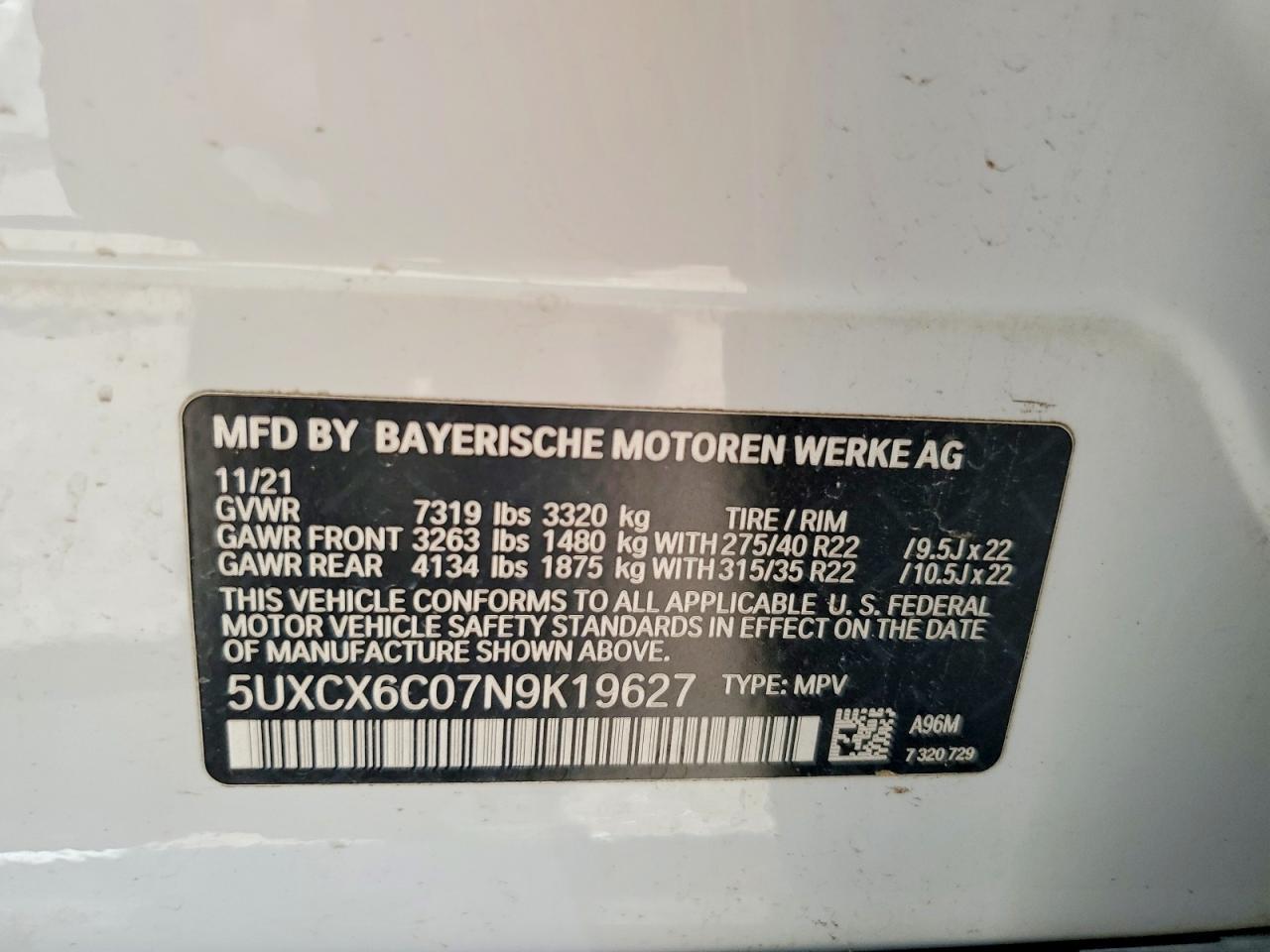 2022 BMW X7 M50I - zdjęcie 12
