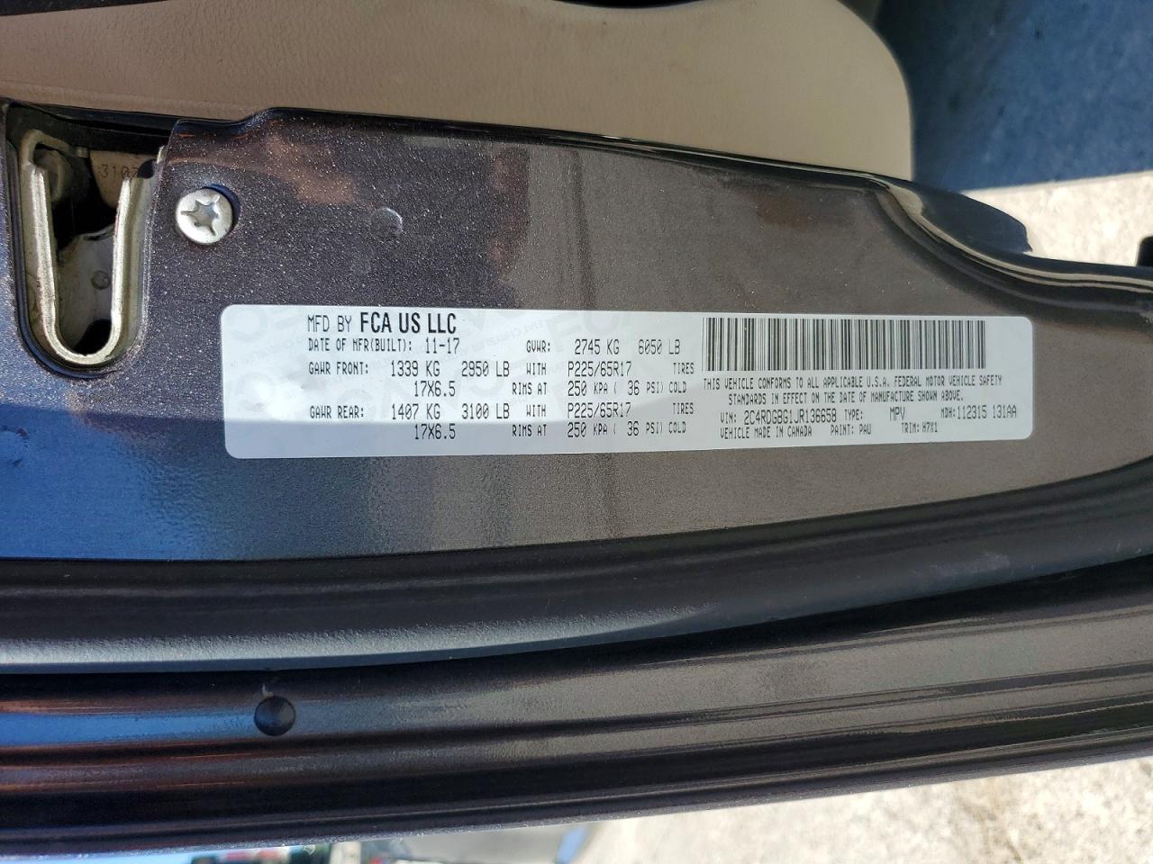 2018 Dodge Grand Caravan Se - zdjęcie 13