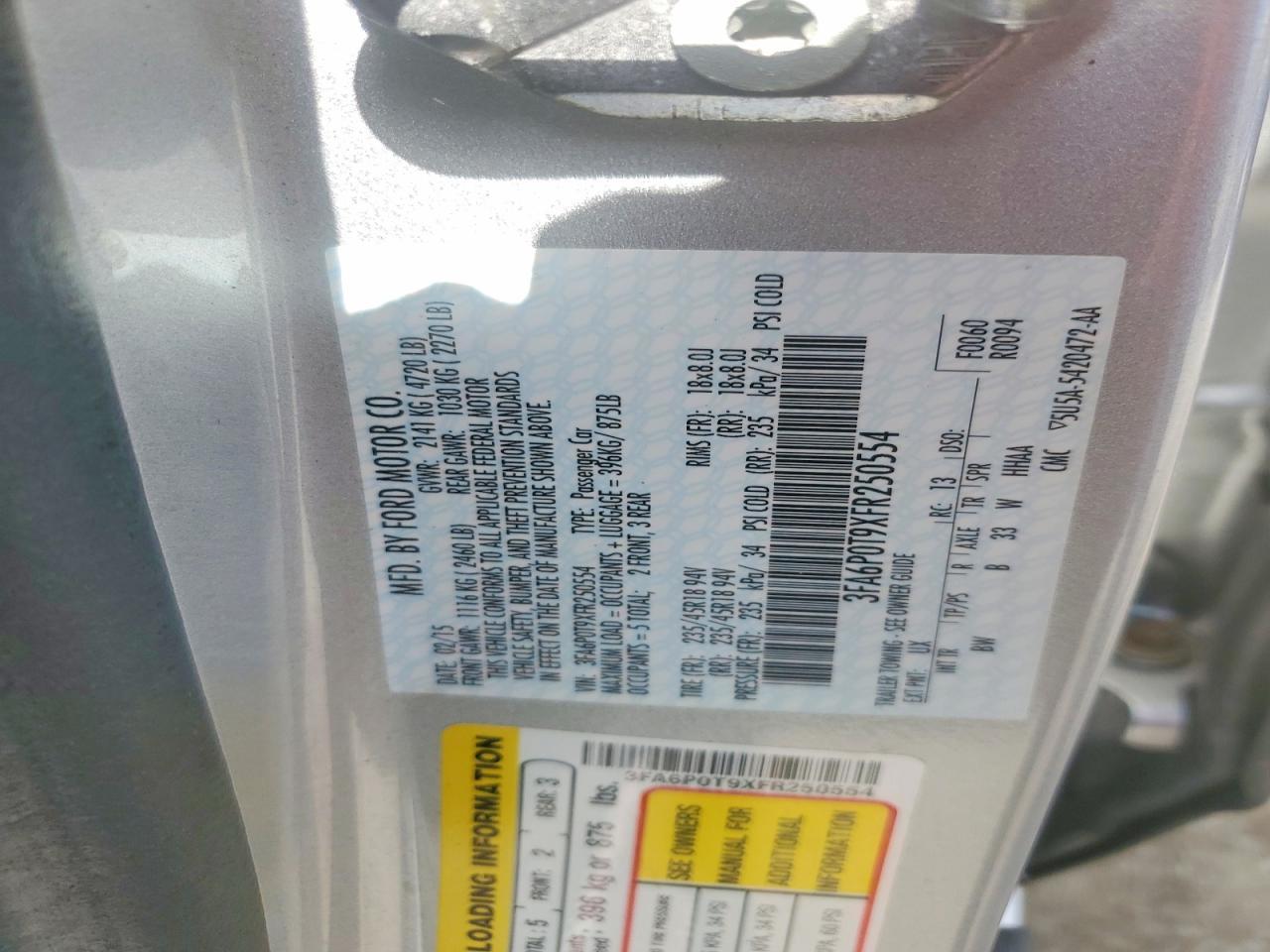 2015 Ford Fusion Se - zdjęcie 13