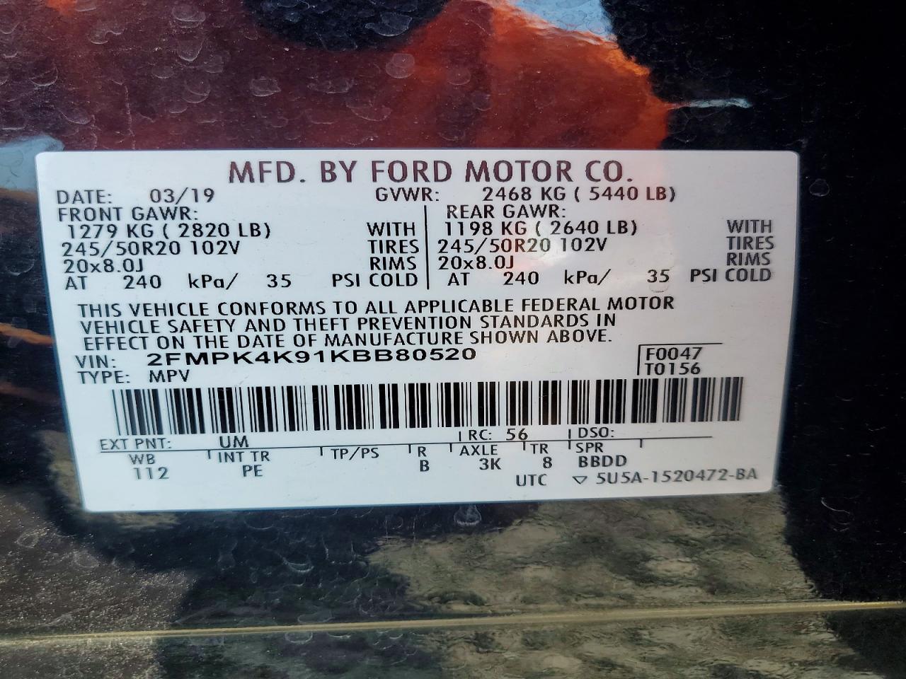 2019 Ford Edge Titanium - zdjęcie 13