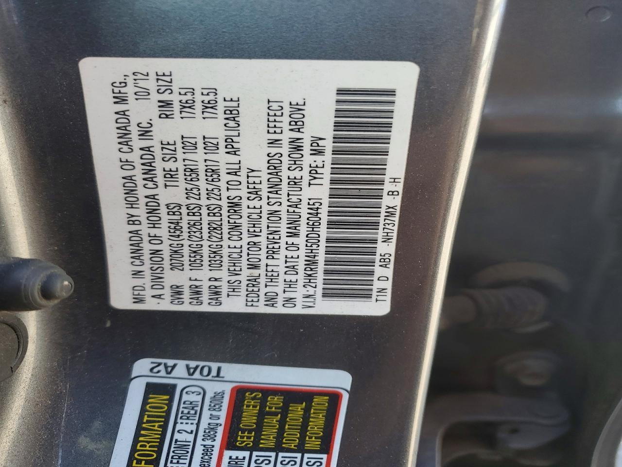 2013 Honda Cr-V Ex - zdjęcie 13