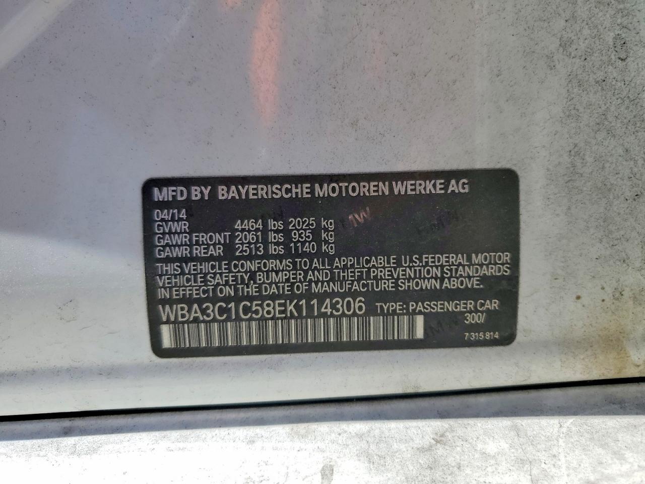 2014 BMW 328 I Sulev - zdjęcie 12