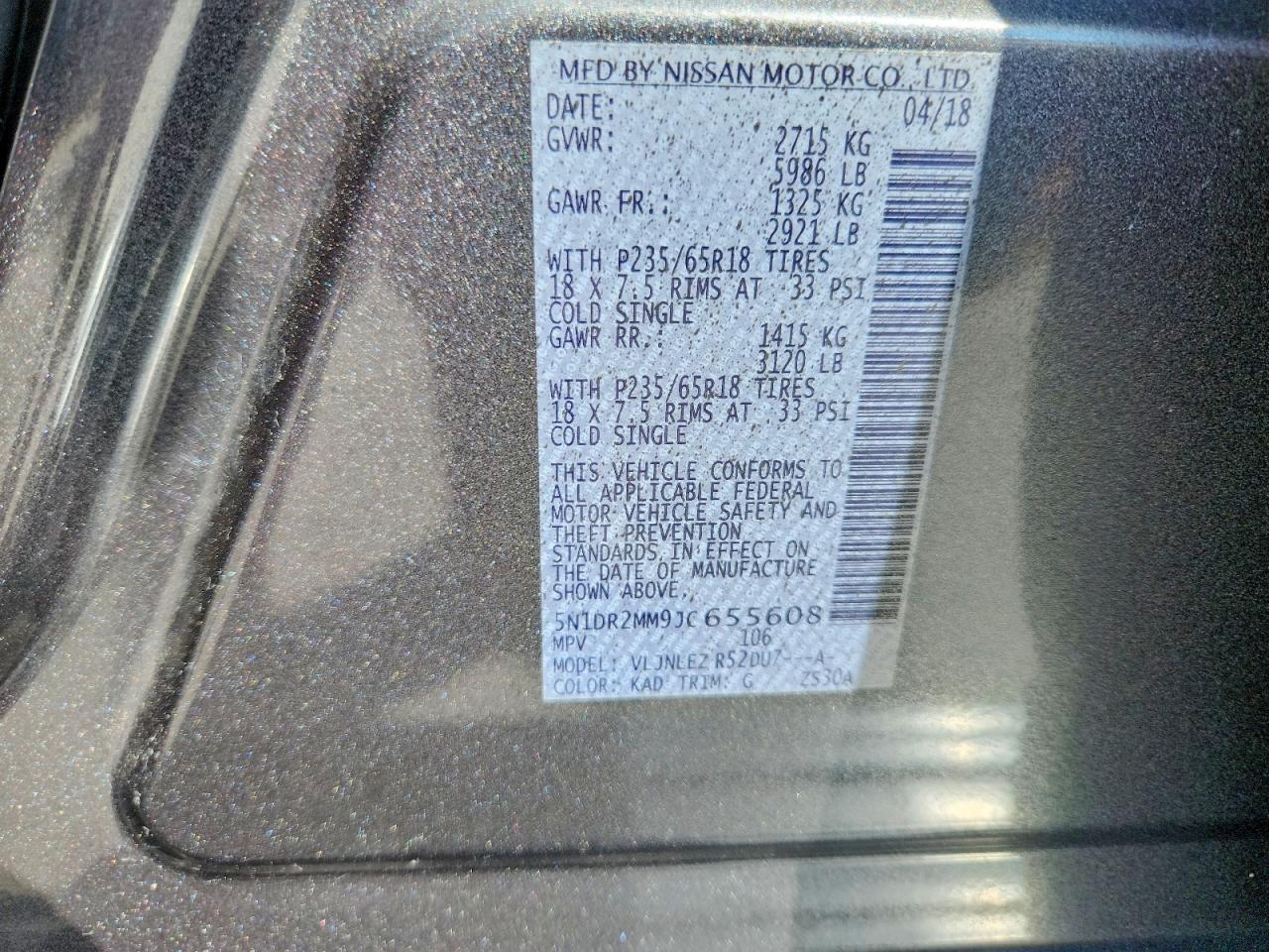 2018 Nissan Pathfinder Sv - zdjęcie 13
