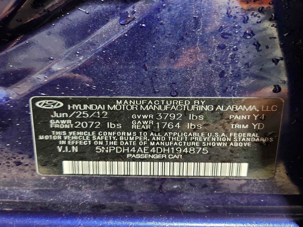 2013 Hyundai Elantra Gls - zdjęcie 13