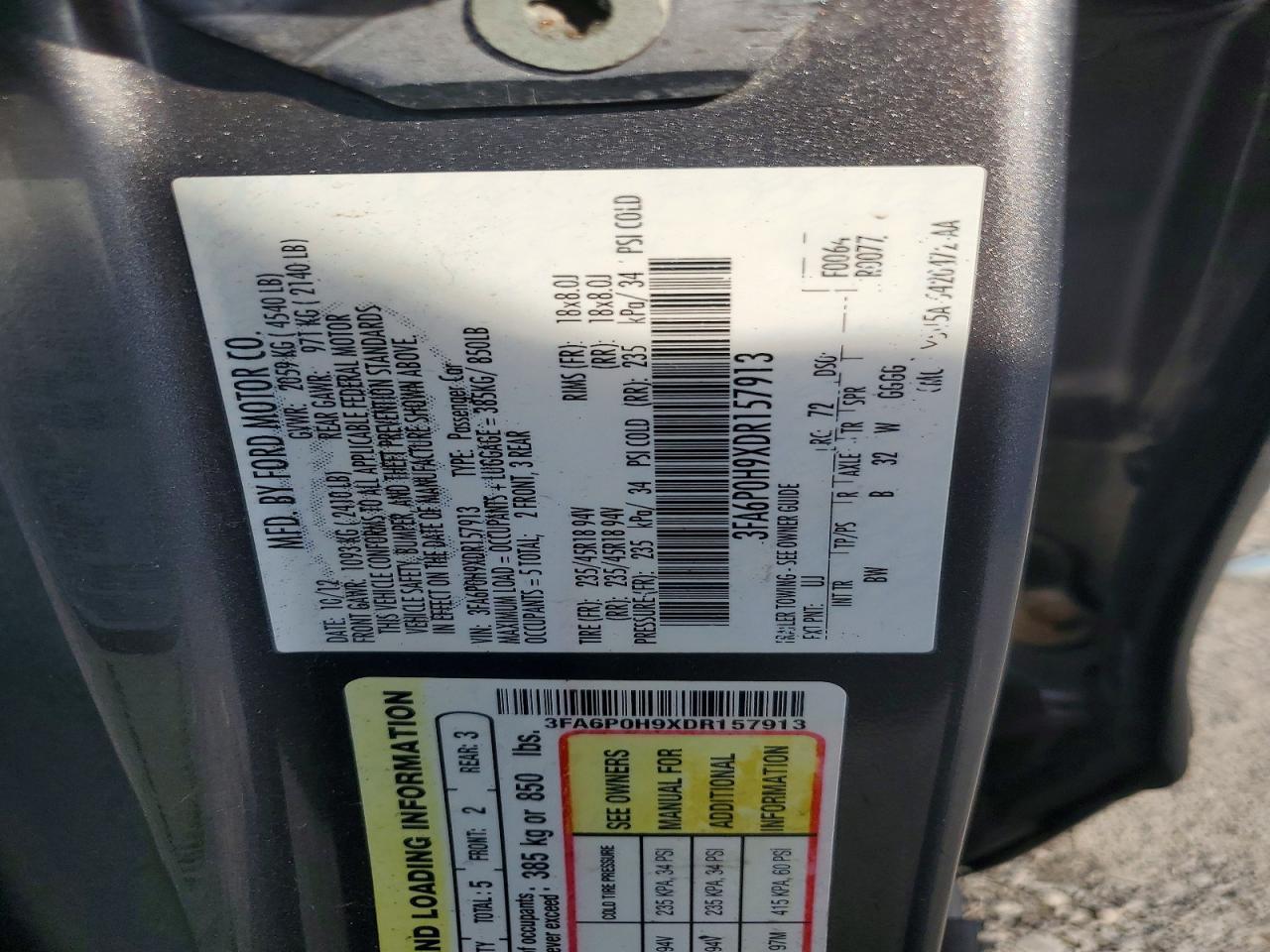 2013 Ford Fusion Se - zdjęcie 13
