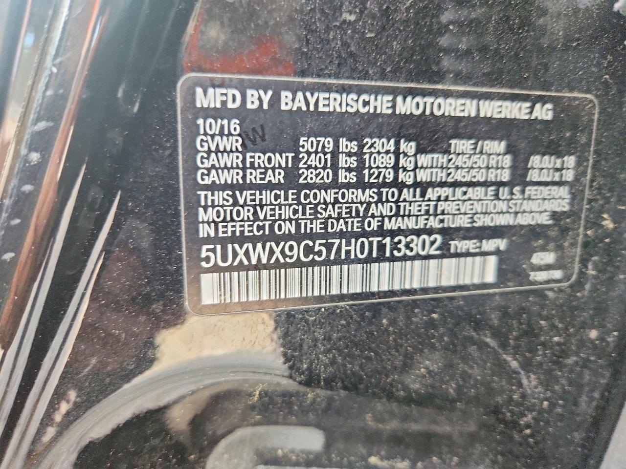 2017 BMW X3 xDrive28I - zdjęcie 12