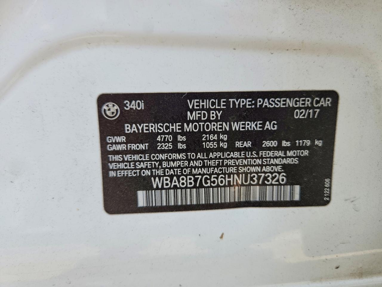 2017 BMW Seria 3 340i - zdjęcie 12