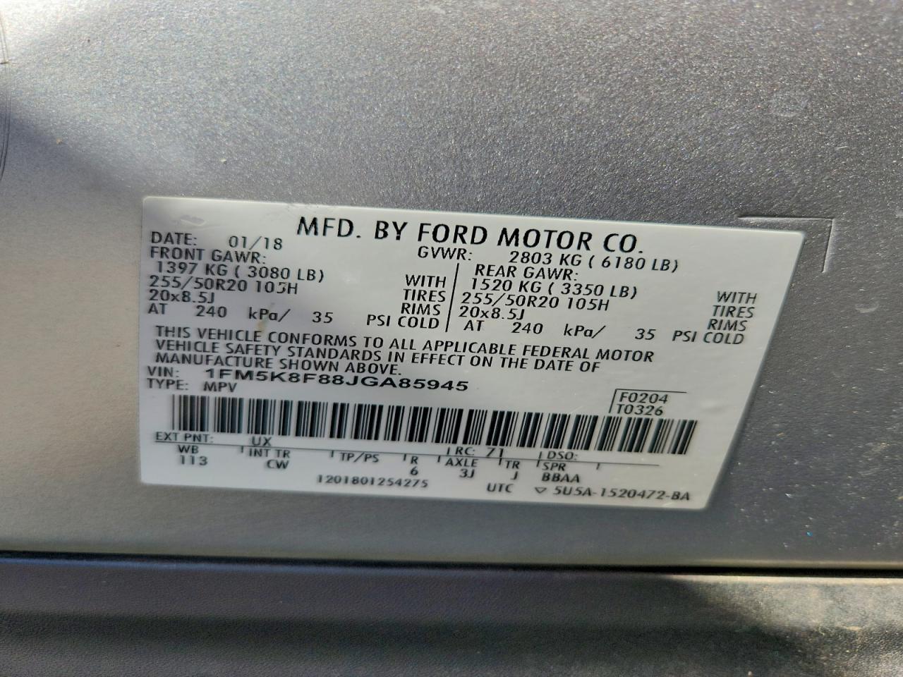 2018 Ford Explorer Limited - zdjęcie 13