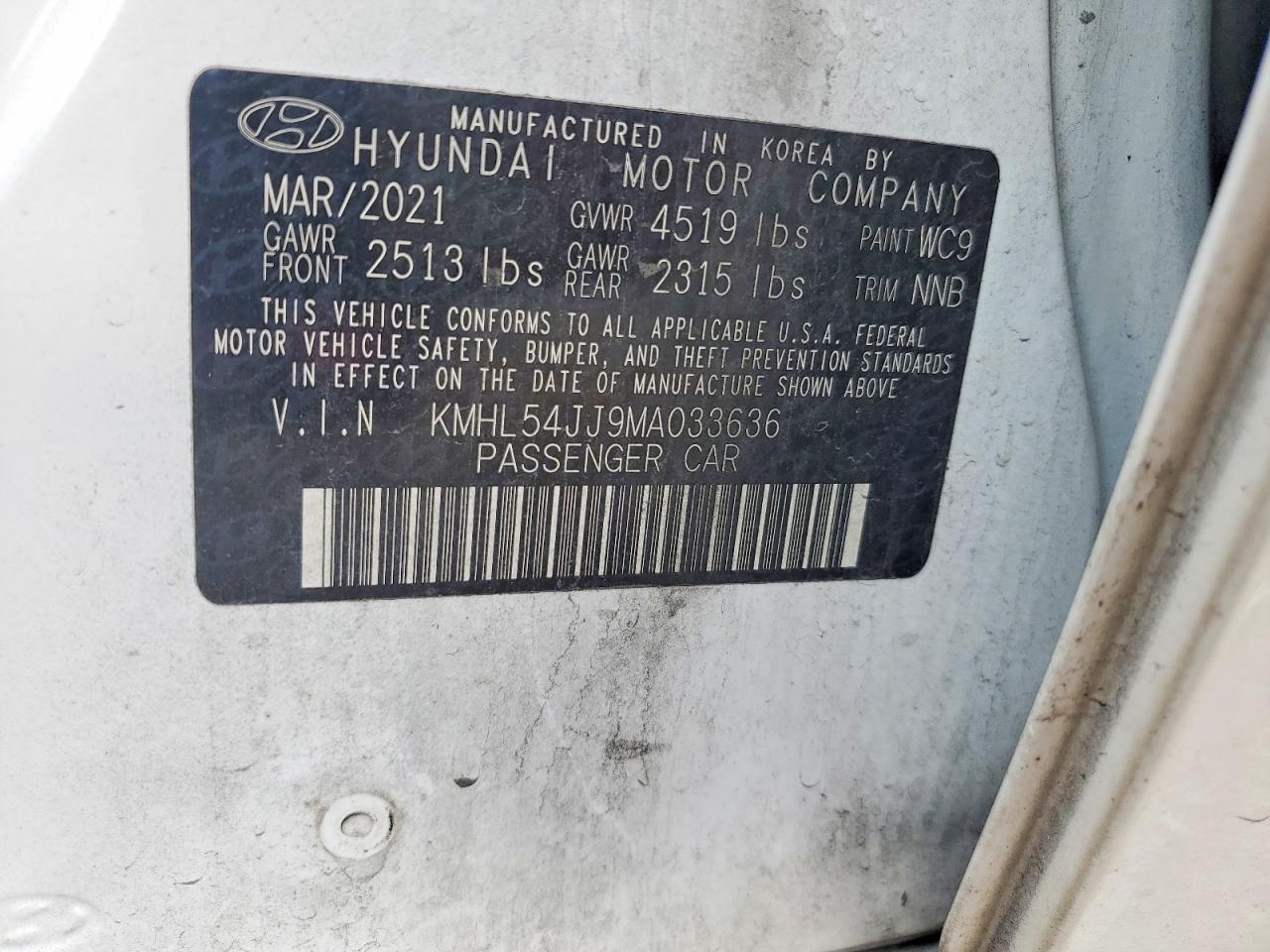 2021 Hyundai Sonata Hybrid Limited - zdjęcie 12