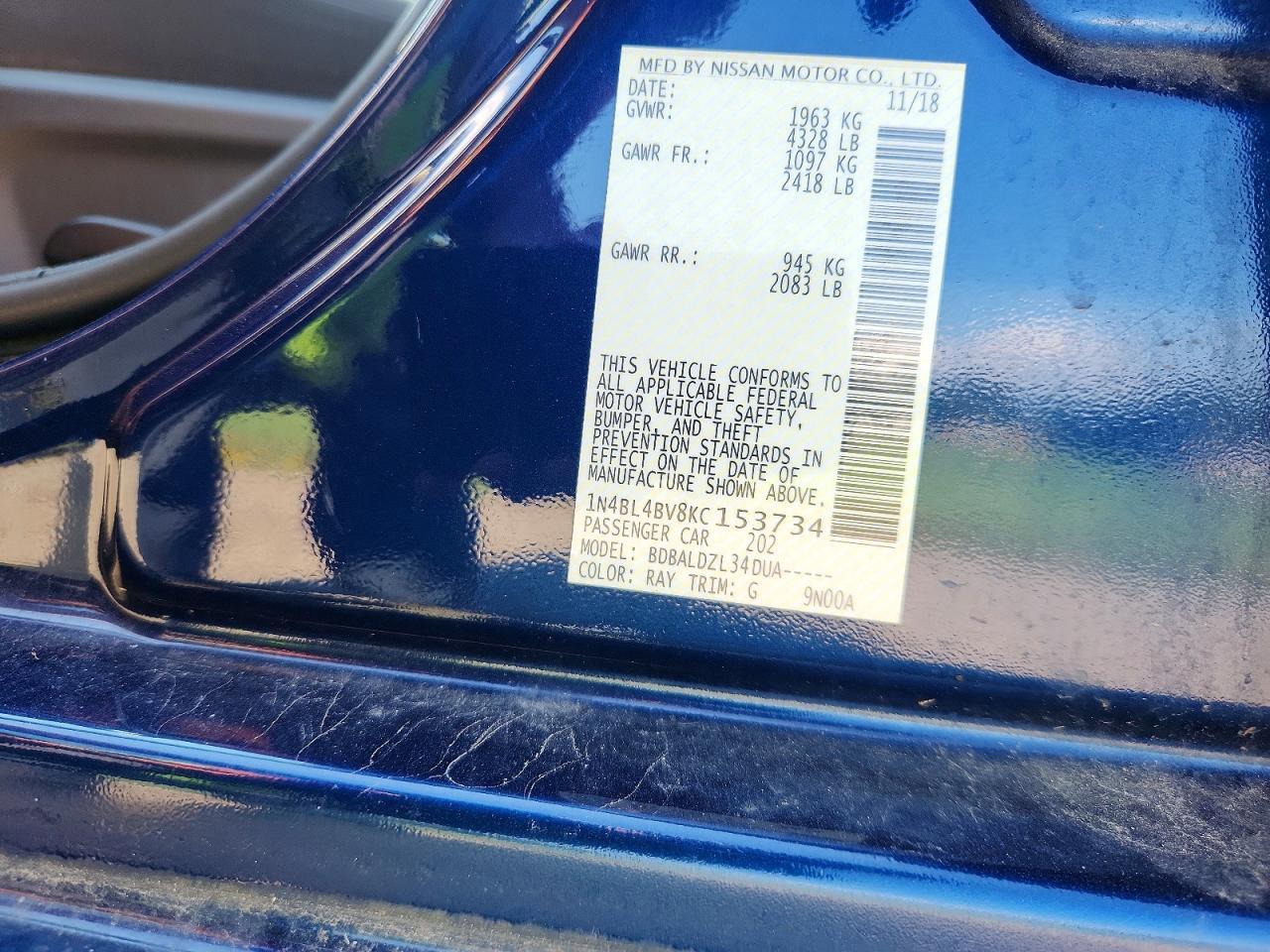 2019 Nissan Altima S - zdjęcie 13